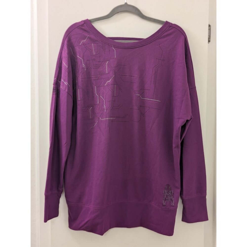 Star Wars Galaxy's Edge Women's Oversized Purple Sweatshirt Size XL